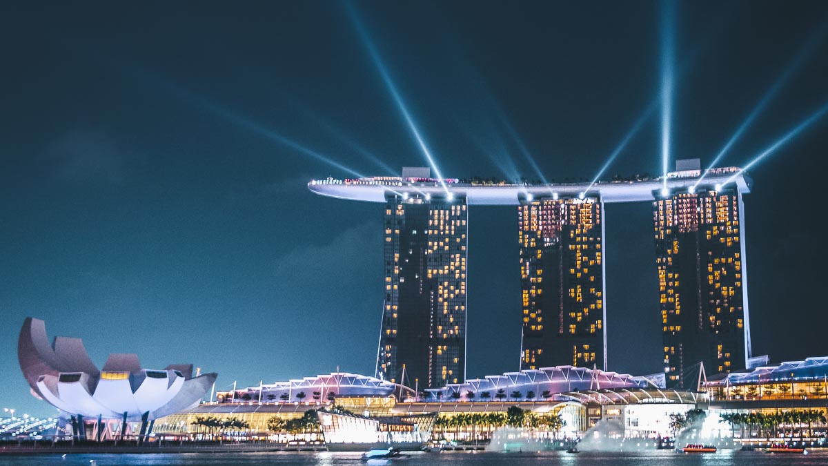 Singapore cityscape at Marina Bay, the setting for the GUIDE career immersion programme